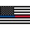Thin Blue Line and Thin Red Line Police & Firefighter American Flag 3ft x 5ft